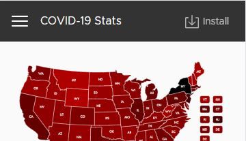 COVID-19 Install Button